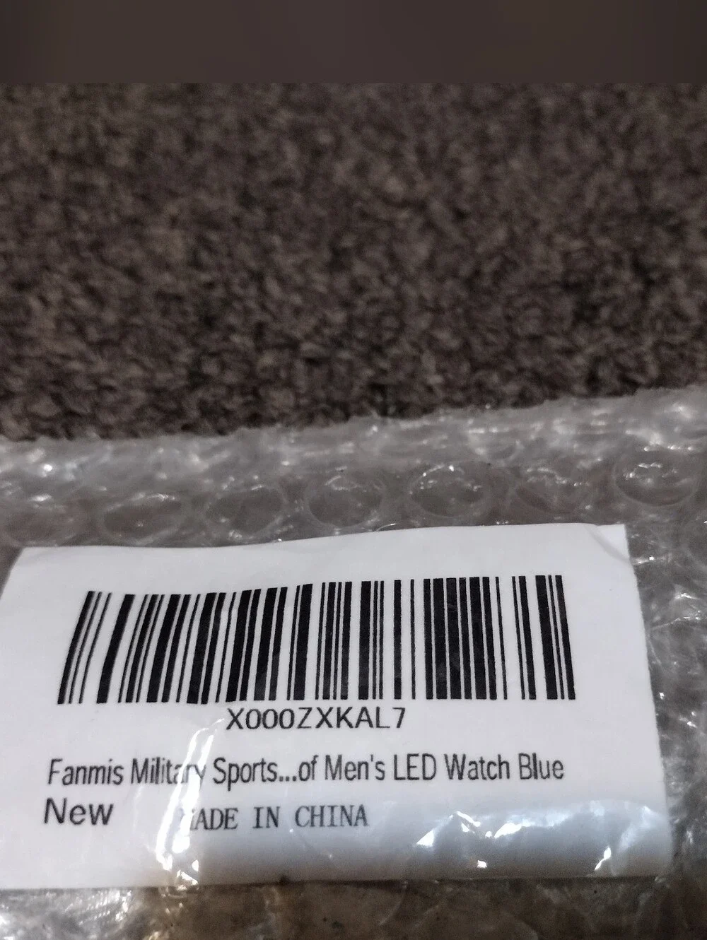 Digital LED Sports Watch in Black and Blue